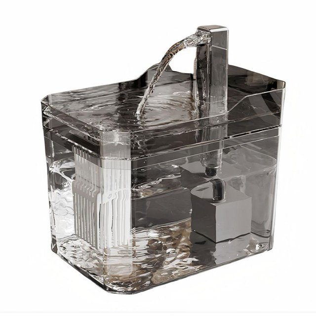 Automatic Pet Water Dispenser 1.5 Litre USB Smart Silent Recirculating Burn Feeder Drinker Device I0I3 Dry Filtration
