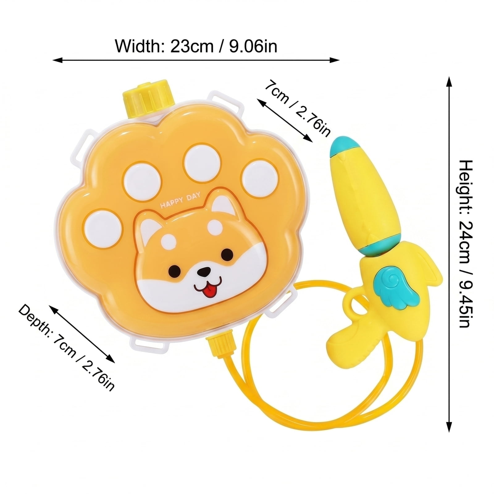 Kid-Friendly Bear Backpack Water Gun Toy for Outdoor Play - Reusable Spray Fun with Hands-Free Design for 3-8 Year Olds, Summer Beach Pool Party Splash Game, Plastic Kids Water Toy