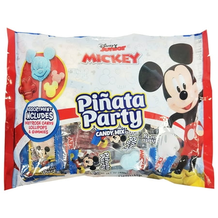 Flix Candy Mickey Pinata Party Candy Bag Filler 14.1 oz 20 Piece Bag pack of 6