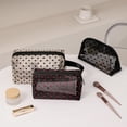 thumbnail image 4 of Black Transparent Cosmetic Bag Convenient Hand-held Cosmetic Bags Travel Bags Carry-on, 4 of 8