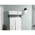 thumbnail image 2 of Moen DN0786BL Iso 7.22-in Matte Black Bathroom Towel Ring, 2 of 2
