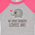 thumbnail image 4 of Inktastic Great Grandpa Loves Me Boys or Girls Baby Bodysuit, 4 of 5