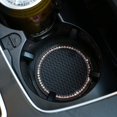 thumbnail image 3 of Set of 2 Bling Car Coasters, Drink Cup Holder Coaster, Universal Auto Crystal Rhinestone Insert Cup Mat, Automobile Cup Holder Mat, 3 of 4