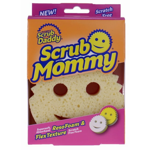 Scrub Daddy® Scrub Mommy Essentials® Mini Dual-Sided Design w/ FlexTexture®  and ResoFoam® Pink