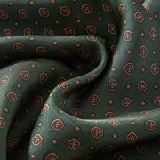 Geometric Pattern Long Silk Scarf