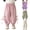 Pink, variant on Toddler Girls Bow Decor Anti Mosquito Harem Pants Soft Breathable Summer Leggings Loose Fit Casual Knot Trousers for Baby Kids Daily Wear Light Green 90