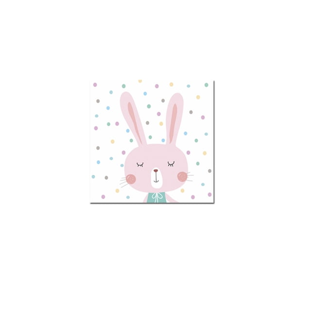 cuadro decorativo pink rabbit lienzo by suma 1 pieza 30 X 45 CM