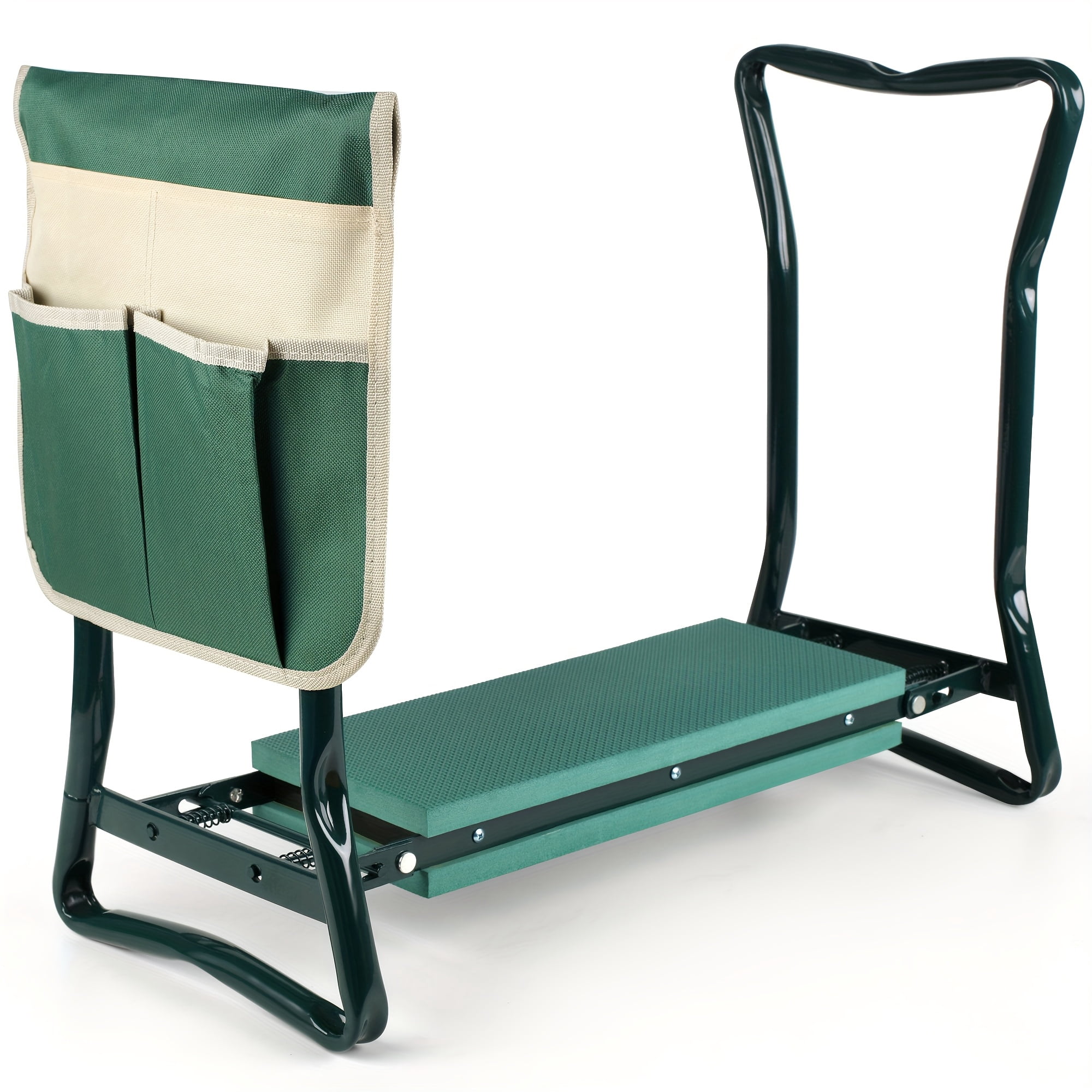 Foldable Garden Kneeling Pad & Seat with Thick Wide Cushion, Sturdy Bench for Kneeling and Sitting, Perfect Gift for Women & Seniors Who Love Gardening