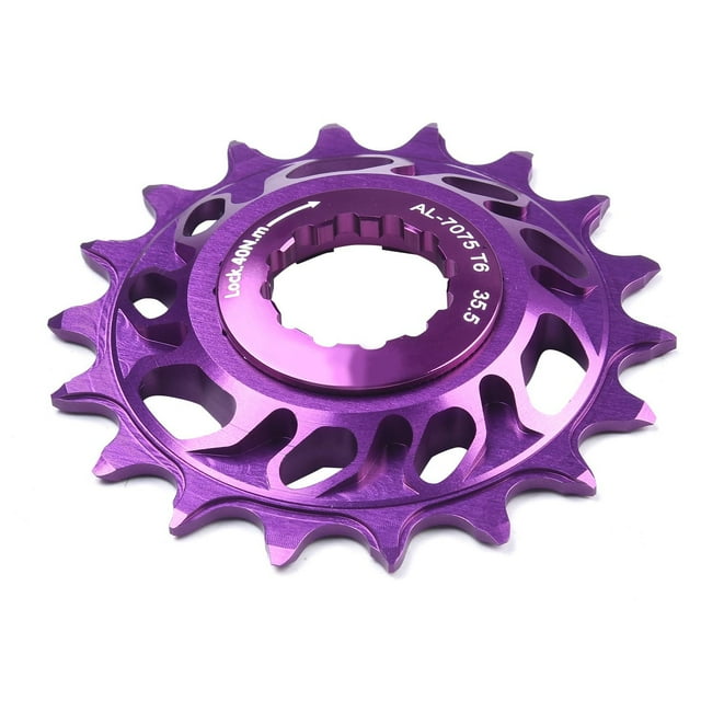 LEFU Kit de Conversion de Volant à Vitesse Unique en Alliage d'Aluminium 18T Cassette Pignon Vélo de Route Vélo de Montagne Roue Libre avec Réglage de Tension et Coussin Antidérapant