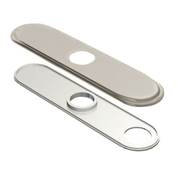 Gerber D493172BN 8" Single Hole Centerset Escutcheon Plate - Nickel
