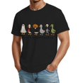 thumbnail image 4 of Halloween Shirts for Men Candy Spider Graphic Short Sleeve Scary Tees Witch Hat Print Crew Neck Spooky Vintage Tops S, 4 of 5