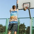 thumbnail image 5 of Sikiie Beach Starfish Shell Basketball Jersey Reversible Men's Mesh Athletic Sports Shirts Training Practice S-4XLSmall, 5 of 6