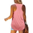 thumbnail image 2 of Womens Racerback Tank Tops Loose Fit Causal Summer U Neck, 2 of 5
