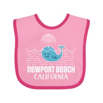 Inktastic Newport Beach California Whale Watching Boys or Girls Baby Bib
