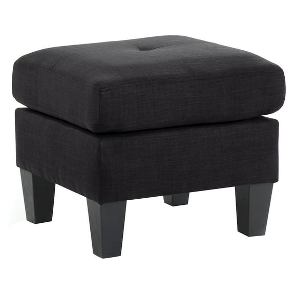 Glory Furniture Newbury Ottoman in Black Color