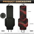 thumbnail image 7 of Eheartsgir Non-Slip Automotive Cover for SUV, Polyester Fabric Durable Car Front Seat Covers, Red Gold Marbled Print, 7 of 7