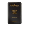 Shea Moisture Bar Soap for Troubled Skin African Black Soap Cleanser with Shea Butter, 8 oz, 3 Pack