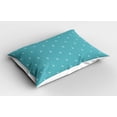 thumbnail image 2 of Ambesonne Teal Pillow Sham 2 Pack, Simple Thunder Arrows, 26"x20", Teal and White, 2 of 3