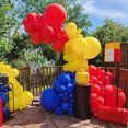 thumbnail image 2 of Guirnalda de globos rojos, azules y amarillos para circo, carnaval, fiesta de cumpleaños, arco de globos de látex, suministros de decoración para baby shower, 2 of 5