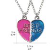 thumbnail image 3 of Guardurnaity Collar de mejores amigos Big Sis Lil Sis regalo galvanoplastia aleación claro mensaje colgante collar Ropa, zapatos y accesorios Miscelánea, 3 of 6