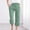 Mint Green, variant on Olyvenn Fashion Capri Pants for Women Petite High Waisted Drawstring Casual Pants Summer Plus Size Cotton Linen Lounge Cropped Pants Mint Green XXXL
