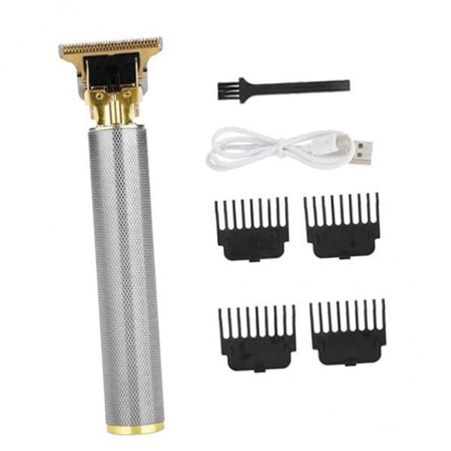 2 Cortapelos Eléctricos, Recortador De Barbero, Afeitadora De Barba, Máquina Cortadora Plateada