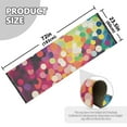 thumbnail image 5 of Yayeee Runner Rug for Bedroom 2'x6' Machine Washable Hallway Non Slip Mat, Green Colorful Circles, 5 of 8