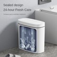 thumbnail image 2 of Poubelle Intelligente Automatique 3,2 Gallons avec Capteur de Mouvement Sans Contact et Anti, pour Salle de Bain, Toilettes, Cuisine, 2 of 5