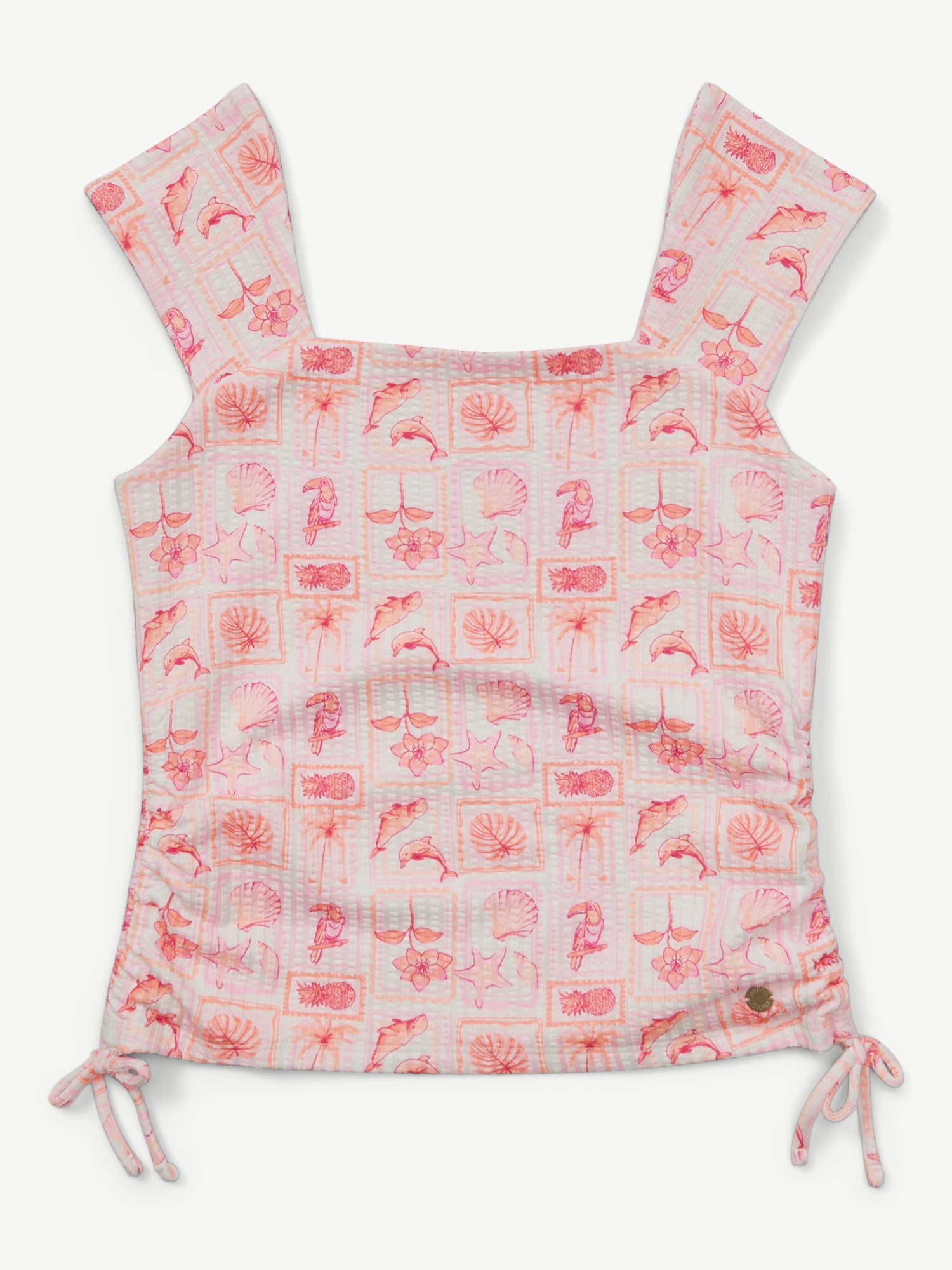 Justice Girls Cap Sleeve Cinch Tee, Sizes XS - XLP