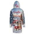 thumbnail image 2 of Santa is Coming Miniature American Shepherd Merry Christmas Xmas Noel Truck Tree All Over Print 3D Hooded Duffle Toggle Coat MAS Dog Lover Gifts - 02023, 2 of 6