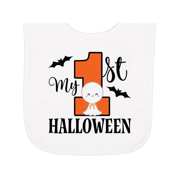 Inktastic First Halloween Baby Baby Terry Cloth Bib