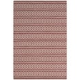 thumbnail image 3 of SAFAVIEH Montauk Randall Geometric Striped Cotton Area Rug, Ivory/Red, 8' x 10', 3 of 10