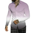 thumbnail image 1 of Chemise à Manches Longues Imprimée Complète à Col à Revers Simple pour Hommes Automne Hiver, 1 of 1