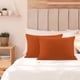 thumbnail image 1 of Juego de 2 Fundas de Almohada de Microfibra Suave con Cremallera PiccoCasa, Rust Estándar, 1 of 7