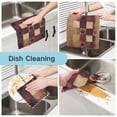 thumbnail image 2 of Yayeee 6 Pack Kitchen Dish Cloths Set for Washing Soft Drying Absorbent Microfiber Towels, Star Spangled Squares, 2 of 9