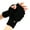 Black, variant on Flip Gloves Touchscreen Mittens Men Knit Convertible Gloves Fingerless Gloves