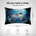 thumbnail image 6 of Disketp Watercolor Turtle4 Satin Pillowcase For Hair And Skin - Satin Pillow Cases Standard Size 20x30 Inches With Zipper,Gifts For Women Men, 6 of 8