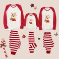 thumbnail image 4 of Traje de Navidad cálido para padres e hijos Costura a rayas Ropa para el hogar Pijamas Pantalones de manga larga Conjunto de dos piezas (mamá) Fridja nalpqowj26520, 4 of 7