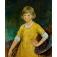 thumbnail image 2 of Charles Webster Hawthorne 15x18 Black Ornate Wood Framed Double Matted Museum Art Print Titled - Portrait of Joan Becker (1920), 2 of 5