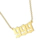 thumbnail image 1 of Qarigey Collar con abalorio de número dorado para mujer, Gargantilla Universal para mujer, cadena de regalo para el cuello, cadenas largas Type3 NO3, 1 of 6