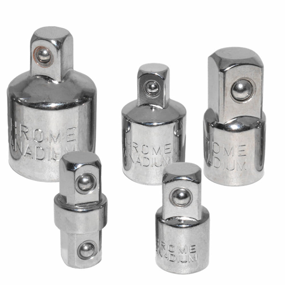 3/8 to 1/2 Impact Socket Adapter Reducer Heavy duty Chrome Vanadium Steel 5Pcs 