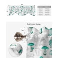 thumbnail image 5 of Tie Up Valance Curtain for Kitchen,Watercolor Green Mushrooms Rod Pocket Short Curtains Adjustable Tie-Up Shade Valances,Vintage Country Plant Window Treatment for Bathroom Living Room Bedroom, 5 of 8
