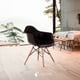 thumbnail image 3 of Sillas de Comedor Ergonomicas con Estructura de Madera Diseño Moderno Tipo Eames para Sala Oficina e Interiores Minimalistas con Soporte de Acero Set 4 Piezas Negro, 3 of 5