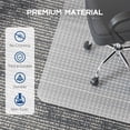 thumbnail image 6 of Harigal Office Chair Mat for Carpet Floors, 36x48 Heavy Duty Computer Chair Mat for Rolling Work, Clear, 6 of 11