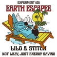 thumbnail image 2 of Girl's Lilo & Stitch Experiment 626 Earth Escape Not Lazy, Just Energy Saving  Graphic Tee White Small, 2 of 4