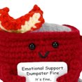 thumbnail image 3 of Fuego Bote Basura Ganchillo Apoyo Emocional Contenedor, 3 of 9