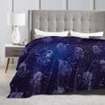 thumbnail image 4 of Constellation Throw Blanket Flannel Constellations Blanket Warm & Soft 12 Horoscope Astrology Throw Blankets Constellation Theme Home Décor 80"X60", 4 of 6