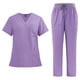 thumbnail image 2 of Uniformes de enfermería, conjunto de uniforme médico, camiseta y pantalones de enfermera, ropa de trabajo para tiendas de mascotas y atención S, 2 of 8