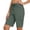 AB580 Green, variant on Cargo Shorts For Women Solid Color High Waist Straight Leg Shorty Women Relax Fit Jogger Shorts Grey Size S