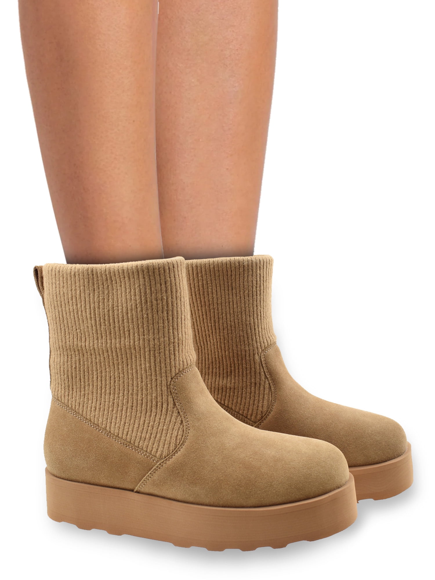 Time and Tru Women's Knit Chelsea Boot